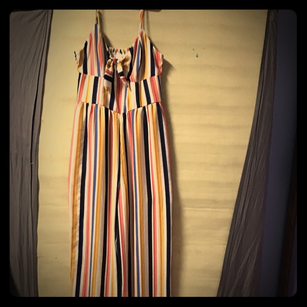 Stripped jump suite
